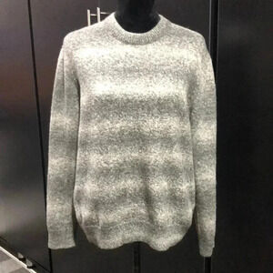 Banana Republic Knit Pullover Crew neck,horizontal stripe,warm linen,wool blend